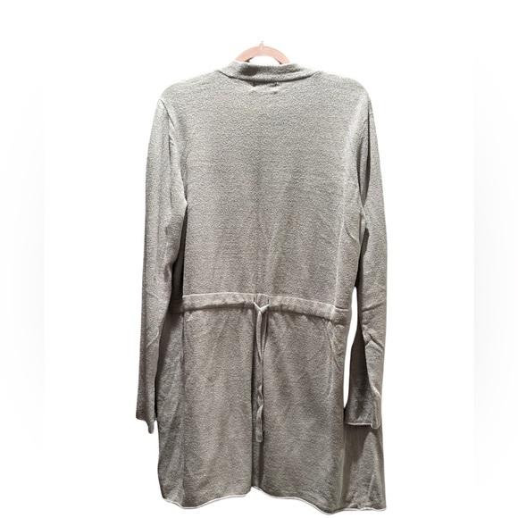 Barefoot Dreams COZYCHIC Ultra Light Cardigan Sweater, Robe, Light Grey, Size 1X - Picture 4 of 4